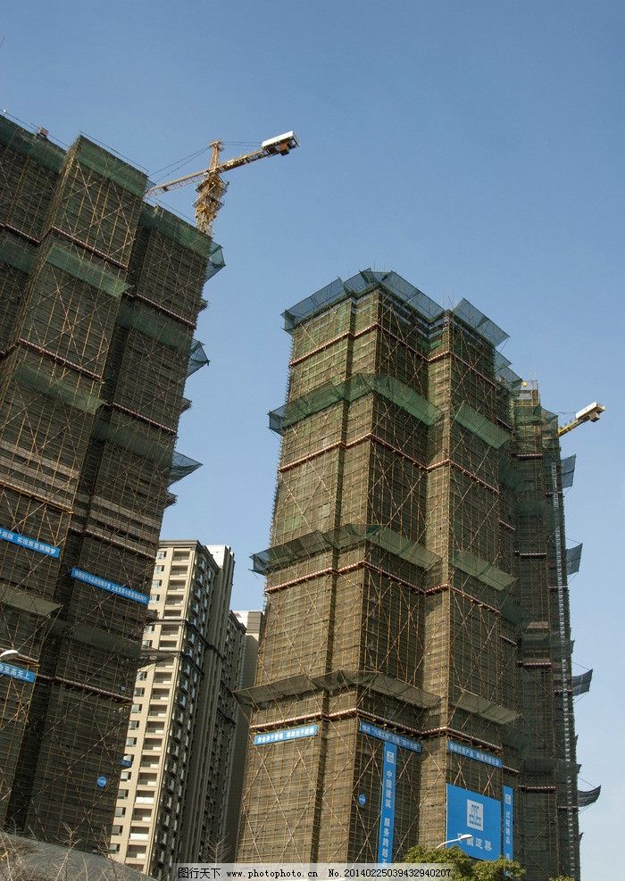 高层建筑施工图片