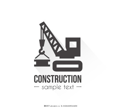 创意建筑施工标志矢量素材图片